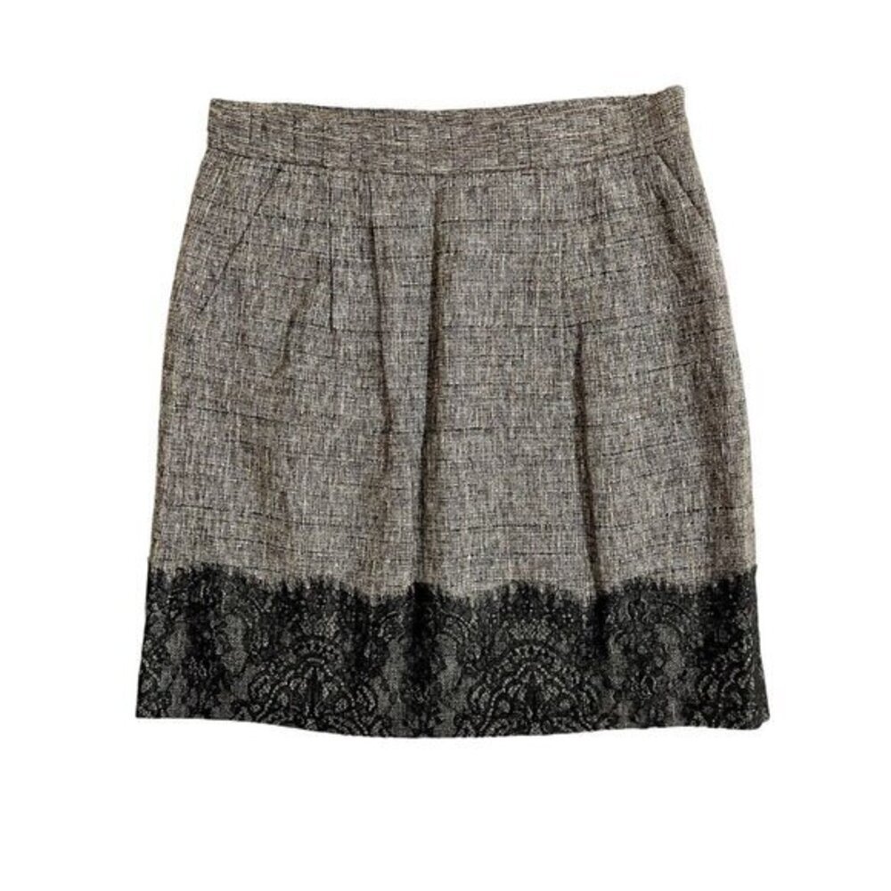 Classiques Entier Skirt Myrrah Lace Trim Skirt A Line Pleated Skirt Sz 6 New